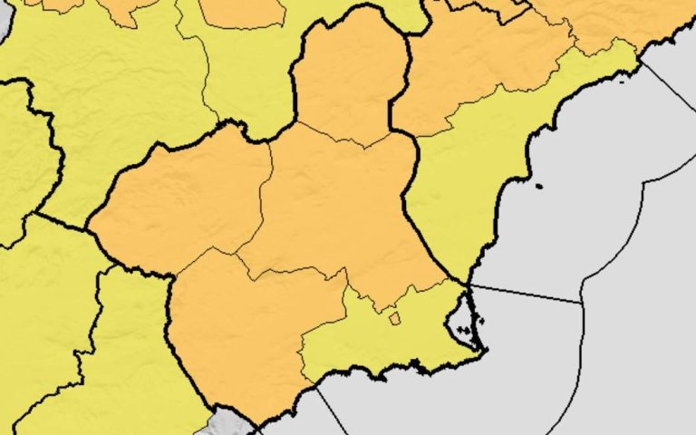 Aviso naranja en Yecla por fuertes lluvias