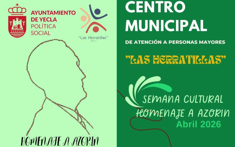Azorín protagoniza la Semana Cultural del Centro de Mayores Las Herratillas